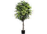 Kunstpflanze Creativ Green "Ficus Benjamini", GrüN, B:108Cm H:180Cm, Kunststoff, Polyester, Kunstpflanzen, Kunstpflanze