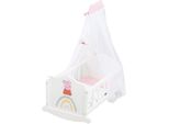 Puppenwiege ROBA Peppa Pig, weiß, Puppenmöbel, KinderB:35cm H:29cm T:52cm, B:35cm H:29cm T:52cm