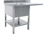 Spülcenter 1 Becken, links - B 1400 x T 600