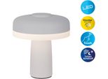 NÄVe Led Tischleuchte "Pilu", Weiß, 1, H: 16,5Cm, 1 Stk., Leuchten, Akku, Inkl. Usb-Kabel 80Cm, Stufenweise Dimmbar Per BerüHrungssensor, Led Tischleuchte