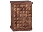 Wohnling WL1.735 Weinregal Massiv-Holz Sheesham