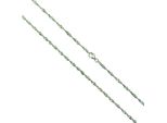 Collierkettchen Vivance "925/- Sterling Silber Rhod. Singapur", Weiß, Halsketten, Damen, 42Cm, Silber 925 (Sterlingsilber), L: 42 B: 3Mm, GläNzend, B:3Mm