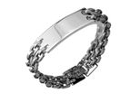 Armband Firetti "Schmuck Geschenk Armkette Id-Platte, Phantasiekette", Silber (Edelstahlfarben), ArmbäNder, Damen, 21Cm, Edelstahl, Armband