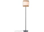 Brilliant Stehlampe "Waterlilly", Schwarz-Weiß (Schwarz, Natur, Weiß), 1, Ø 35Cm H: 160Cm, Leuchten, Ø 35 Cm, E27, Metall/Textil/Wasserhyazinthe, Stehlampe Standleuchte