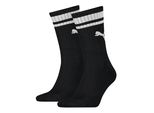 Socken Puma "Puma Unisex Heritage Crew Sock", Herren, Gr. 35-38, Schwarz, Baumwollmischung, Normal, Socken Socken, Komfort-Passform, Gepolsterte Sohle