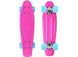 Skateboard STAR-SKATEBOARD, pink (pink, hellblau), Skateboards, Kinder, Kicktail