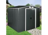Gerätehaus DURAMAX Eco 8x6, grau, Stahlblech, Gerätehäuser, Metall