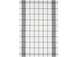 Geschirrtuch STUCO karo, grau (grau, weiß), B:50cm L:70cm, 100% Baumwolle, Geschirrtücher, Geschirrtuch