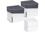 Luftentfeuchter WENKO Cube, weiß, B:13cm H:13cm T:13cm, Luftentfeuchter, 2 x 500 g