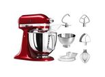 KITCHENAID Küchenmaschine 5KSM175PSECA LIEBESAPFEL-ROT, rot (liebesapfel, rot), B:24cm H:36cm T:37cm, Küchenmaschinen, mit Zubehör im Wert von ca. 112,-€ UVP, Küchenmaschine