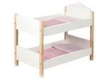 Puppenbett ROBA Puppenetagenbett Scarlett, weiß, Puppenmöbel, KinderB:52cm H:46cm T:30cm, MDF, Massivholz, B:52cm H:46cm T:30cm
