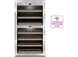 CASO Weinkühlschrank 725 WineComfort 660 Smart, Energieeffizienz: G (A-G), grau (schwarz), B:59,5cm H:103,5cm T:63cm, Weinkühlschränke