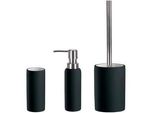 Badaccessoire-Set KLEINE WOLKE Pur, schwarz, Keramik, Badaccessoires-Sets