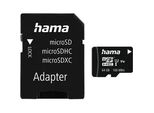 HAMA Speicherkarte microSD Karte, Memory Fast, + Adapter/Mobile, Class 10 UHS-I, schwarz, 128 GB, Speicherkarten