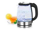 EMERIO Wasserkocher WK-119988, schwarz (silber, schwarz), B:22,3cm H:24,5cm T:16,1cm, Wasserkocher