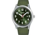 Quarzuhr LORUS, grün, Armbanduhren, Herren, Quarzuhr, Armbanduhr, Herrenuhr, analog, Tag