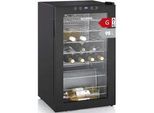 SEVERIN Weinkühlschrank WKS 8908, Energieeffizienz: G (A-G), schwarz, B:48,2cm H:84cm T:47cm, Weinkühlschränke