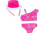 Puppenkleidung BAYER Bikini 38-42 cm, pink (pink, blau), Puppenkleidung, Kinder