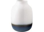 Dekovase Vase Lave Home ¿ 22 cm weiß-blau, bunt (weiß, blau), LIKE. BY VILLEROY & BOCH, Vasen