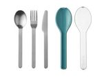 Besteck-Set MEPAL Besteck-Set Ellipse, blau (nordic grün), Essbesteck-Sets