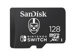 SANDISK Speicherkarte microSDXC Extreme 128GB Fortnite Edition, Skull Trooper, schwarz (schwarz, weiß), 128 GB, Speicherkarten
