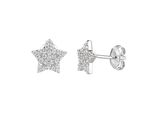 Paar Ohrstecker Celesta, Weiß, Ohrringe, Damen, One-Size, Silber 925 (Sterlingsilber)