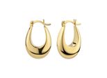 Paar Creolen Firetti "Schmuck Geschenk Silber 925 Ohrschmuck Ohrringe", Gelbgoldfarben, Ohrringe, Damen, Silber 925 (Sterlingsilber)