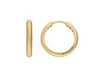 Paar Creolen Jobo "Rund Ohrringe 18 Mm", Gold (Gelbgold 333), Ohrringe, Damen, 18,4Mm, Gelbgold 333, 8 Karat 333 Gold Matt