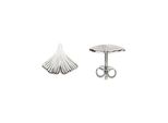 Paar Ohrstecker Jobo "Ohrringe Ginkgo Ginko 11 Mm", Silber 925, Ohrringe, Damen, Silber 925 (Sterlingsilber), 925 Silber Rhodiniert