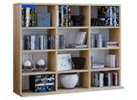 Standregal Vcm "Holz Cd Dvd Standregal BüCherregal Regal Megosa L", Braun (Sonoma, Eiche (SäGerau)), B:102Cm T:23Cm, Regale, Standregal