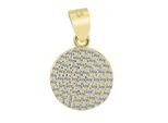 KettenanhäNger Adelia´S "Eleganter Schmuck AnhäNger Aus 925 Sterling Silber", Gold, SchmuckanhäNger, Damen, Silber 925 (Sterlingsilber), KettenanhäNger