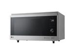 LG Mikrowelle MJ 3965 ACS, schwarz (edelstahlfarben, schwarz), B:54,4cm H:32,7cm T:52,2cm, Mikrowellen, 1100 Watt, Hybrid-Heißluftofen 4-in-1, Mikrowelle