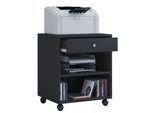 Container Vcm "Holz Rollcontainer BüRocontainer Schublade Salda", Schwarz, B:45Cm T:38Cm, Obermaterial: 100% Holz Wood., Rollwagen, Rollcontainer