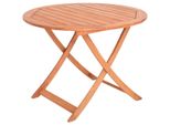 Gartentisch Merxx, Beige, B:100Cm H:75Cm T:100Cm, Tische, Gartentisch, Ø 100 Cm, HöHe: 75 Cm, Klappbar