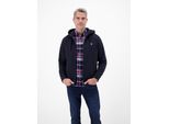 Sweatjacke Lerros "Hoodie Sweat-Jacke", Herren, Gr. L, Classic Navy, 50% Baumwolle, 50% Polyester, Sweatjacken Sweatjacke, Kapuzensweatjacke Mit Tunnelzug Und Seitlichen ReißVerschlusstaschen