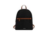 Rucksack EMILY & NOAH Rucksack E&N Jarina, Damen, Gr. B/H/T: 27cm x 31cm x 13cm, schwarz 100, Polyester, Rucksäcke Rucksack