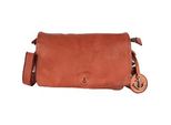Handtasche HARBOUR 2ND Helin, Damen, Gr. B/H/T: 22cm x 14cm x 8cm, braun (cognac), Rindsleder, Taschen Handtasche