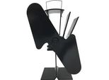 Kaminventilator FIREFIX 2-flügelig, schwarz, B:15cm H:20cm T:11cm, Ventilatoren, aus Stahl