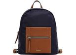 Rucksack TAMARIS Rucksack TAS Fabrizia, Damen, Gr. B/H/T: 29cm x 34cm x 13cm, blau (blau 500), Polyester, Rucksäcke Rucksack