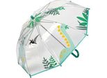 Stockregenschirm STERNTALER Dino Rexi, Kinder, transparent, Regenschirme