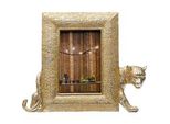 Einzelrahmen KARE DESIGN Bilderrahmen Leopard, gold (goldfarben), B:28,5cm H:25cm T:4,5cm, Glas, Polyresin, Bilderrahmen