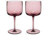 Weinglas Weingläser Like Glass 270 ml 2er Set, pink (grape), 2 tlg., Glas, LIKE. BY VILLEROY & BOCH, Trinkgefäße, Weinglas