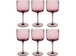 Weinglas Weingläser Like Glass 270 ml 6er Set, pink (grape), 6 tlg., Glas, LIKE. BY VILLEROY & BOCH, Trinkgefäße, Weinglas