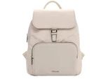 Rucksack TAMARIS Rucksack TAS Khiria, Damen, Gr. B/H/T: 26cm x 28cm x 9cm, beige (beige 400), Polyester, Rucksäcke Rucksack