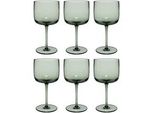 Weinglas Weingläser Like Glass 270 ml 6er Set, grün (sage), 6 tlg., Glas, LIKE. BY VILLEROY & BOCH, Trinkgefäße, Weinglas