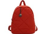Rucksack EMILY & NOAH Rucksack E&N Hanni, Damen, Gr. B/H/T: 28cm x 30cm x 14cm, rot (rust 624), Polyester, Rucksäcke Rucksack