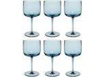 Weinglas Weingläser Like Glass 270 ml 6er Set, blau (ice), 6 tlg., Glas, LIKE. BY VILLEROY & BOCH, Trinkgefäße, Weinglas
