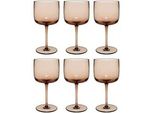 Weinglas Weingläser Like Glass 270 ml 6er Set, braun (clay), 6 tlg., Glas, LIKE. BY VILLEROY & BOCH, Trinkgefäße, Weinglas