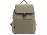 Rucksack TAMARIS Rucksack TAS Khiria, Damen, Gr. B/H/T: 26cm x 28cm x 9cm, grün (khaki 910), Polyester, Rucksäcke Rucksack