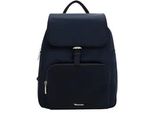 Rucksack TAMARIS Rucksack TAS Khiria, Damen, Gr. B/H/T: 26cm x 28cm x 9cm, blau (blau 500), Polyester, Rucksäcke Rucksack